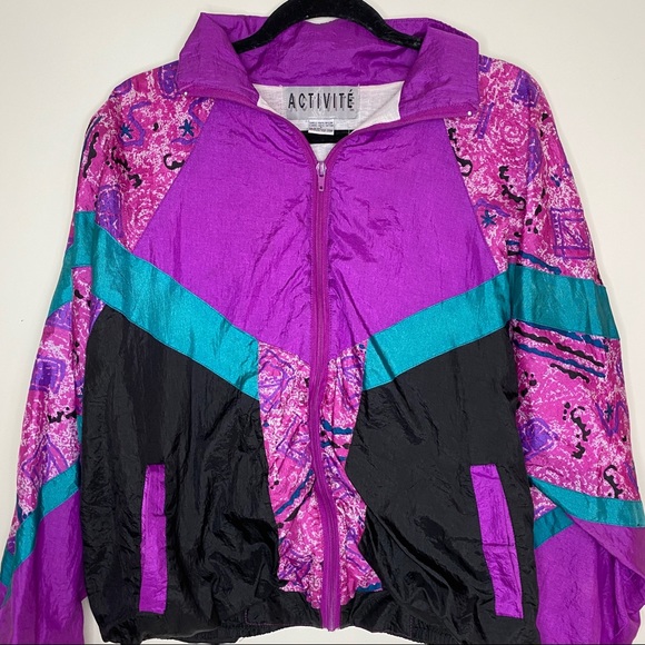 Activite Jackets & Blazers - 70s Activite Vintage Windbreaker! Fleece lining size